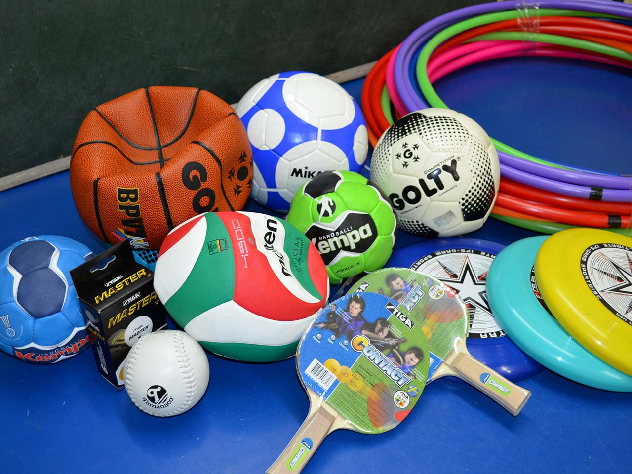 Implementos deportivos.